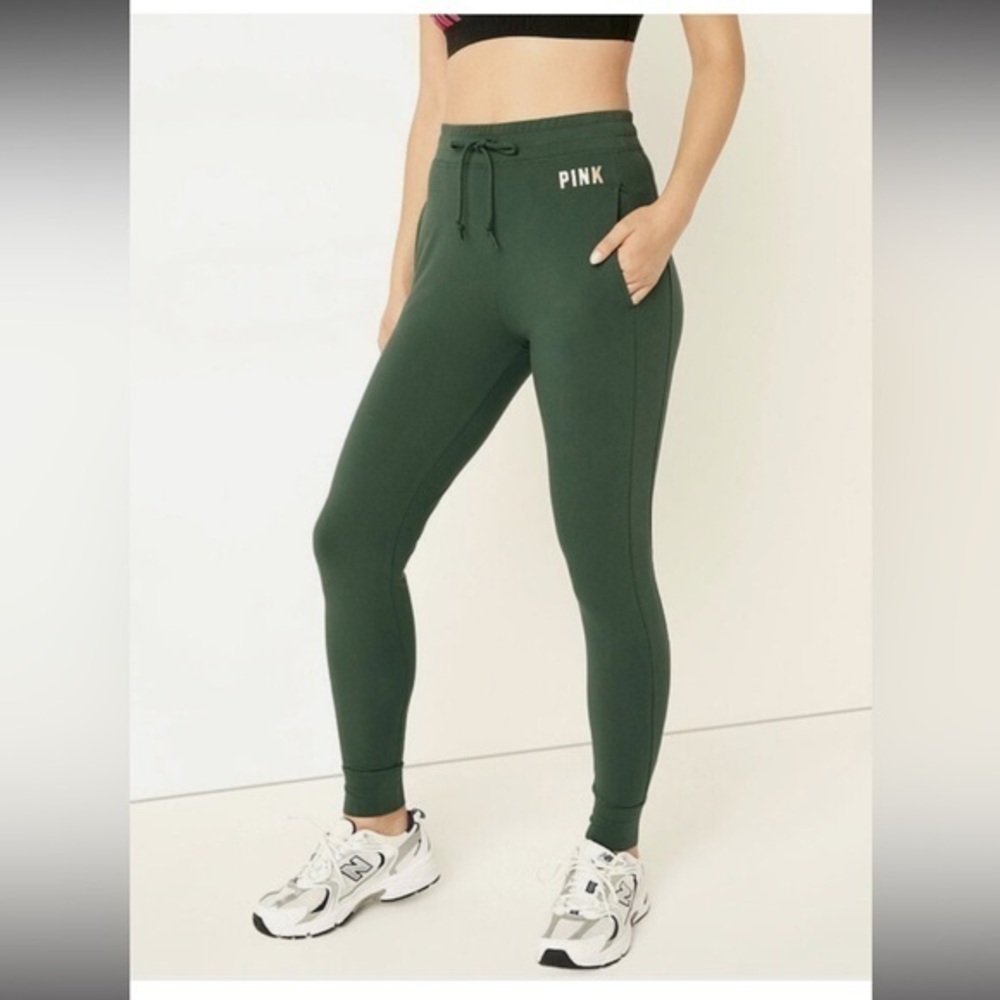 PINK Victoria's Secret Joggers Size Women’s XL Color Dark Green